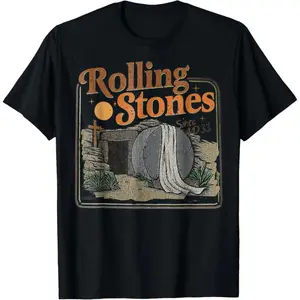 Unisex ✨   The Stone was Rolled Away He is Alive Retro Christian Easter T-Shirt  fits