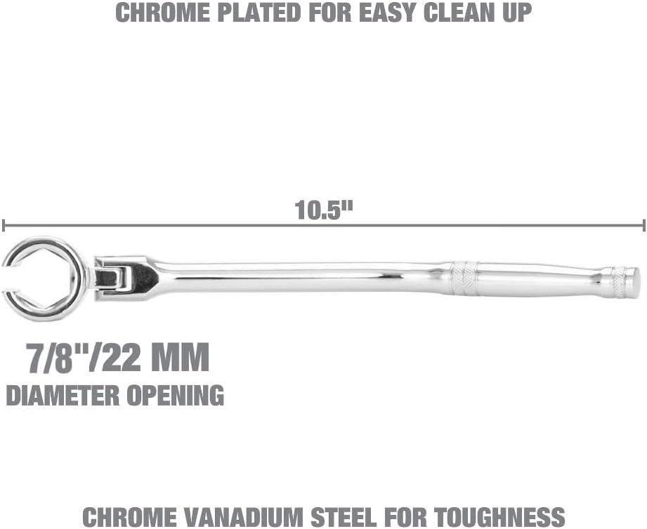 5PCS O2 Oxygen Sensor Socket Set, 3/8 in Drive, 7/8 in (22mm), Premium Removal Tool with Thread Chasers & Offset Wrenches, Heavy-Duty Automotive Kit for Easy Installation & Repair