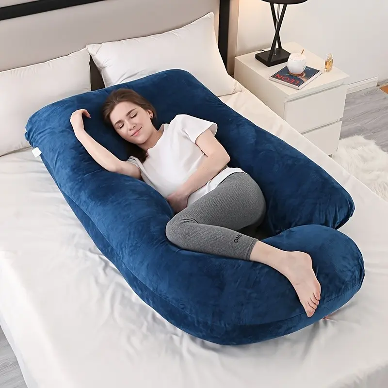 Comfortplus Pregnancy Support Pillow - Soft, Full-Body Relief for Side Sleepers with Detachable Cover & Waist Protection, Christmas Jewelry, Abdomen Pillow, Multifunctional