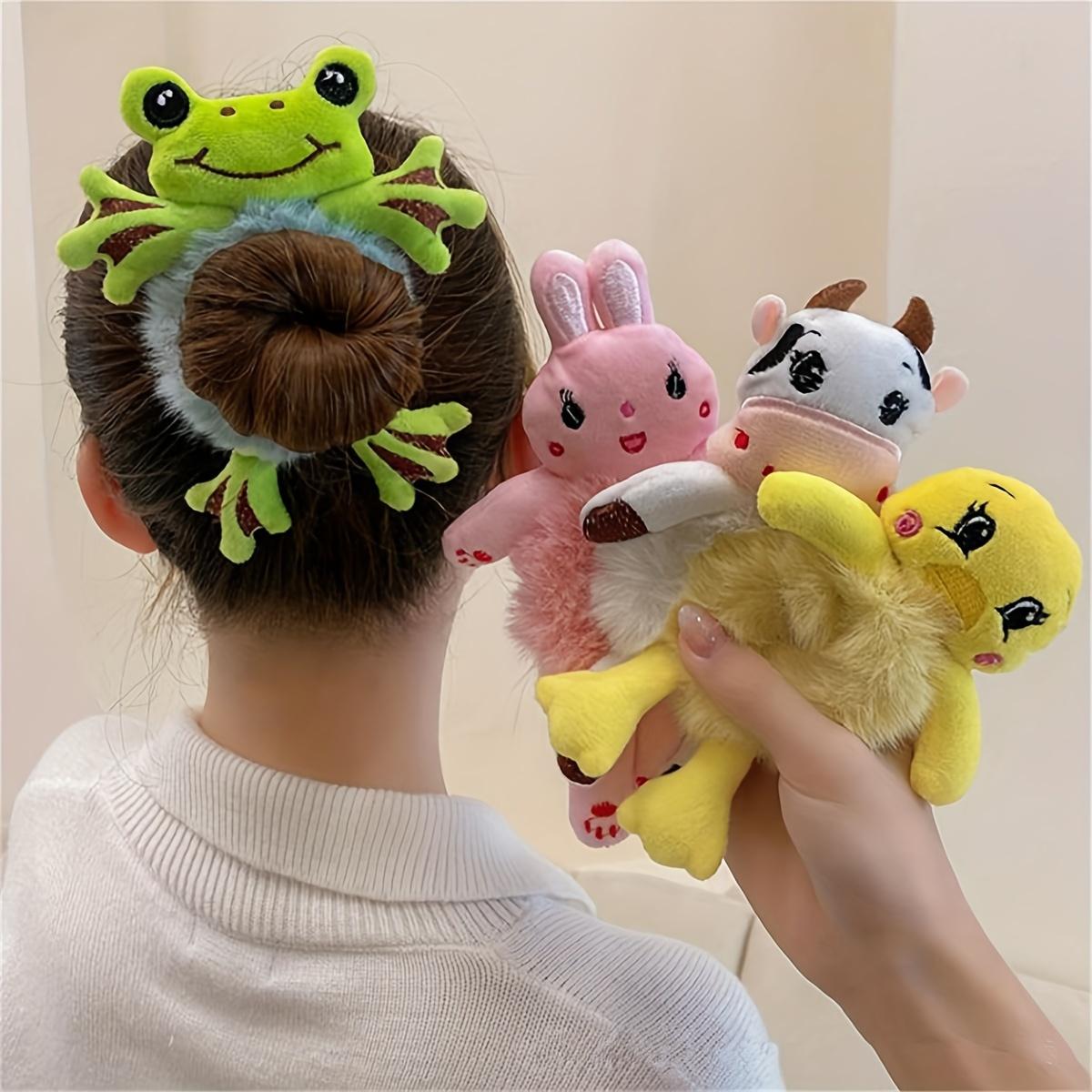 Plush Bear Hair Ties for - Cute Animal-Themed Hair Accessories with Soft Bear Ears, Ponytail & Bun Styles, Perfect for Parties, Sleepovers & Gifts ( &) - Adorable Hair Bows & Hair Elastics for Daily Use or Special Events