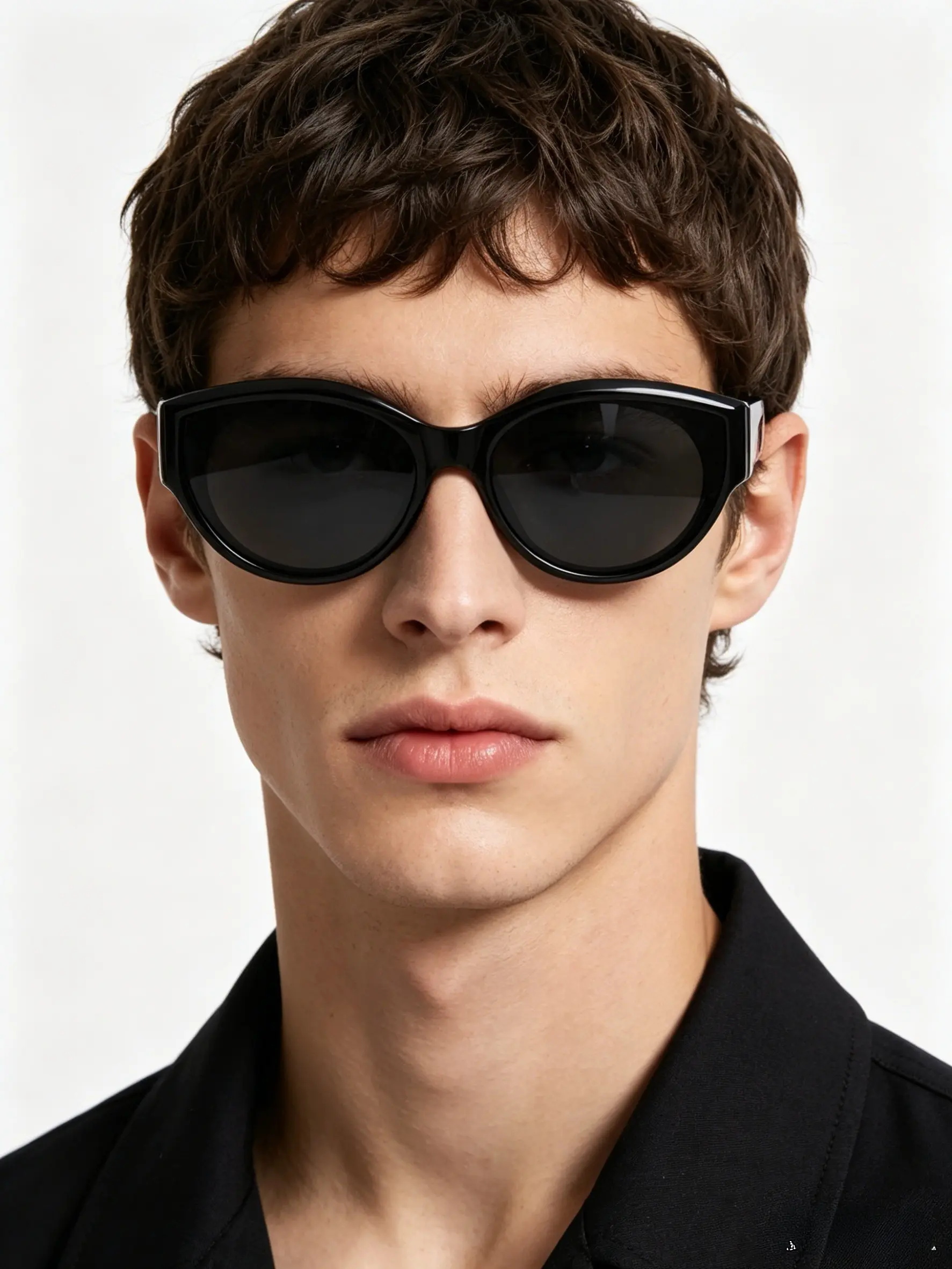 Thick Frame Cat Eye Oval Sunglasses, Style, Chic Sunglasses, Slim Face, Suitable for Vacation, Driving, Music Festival, Beach Trip