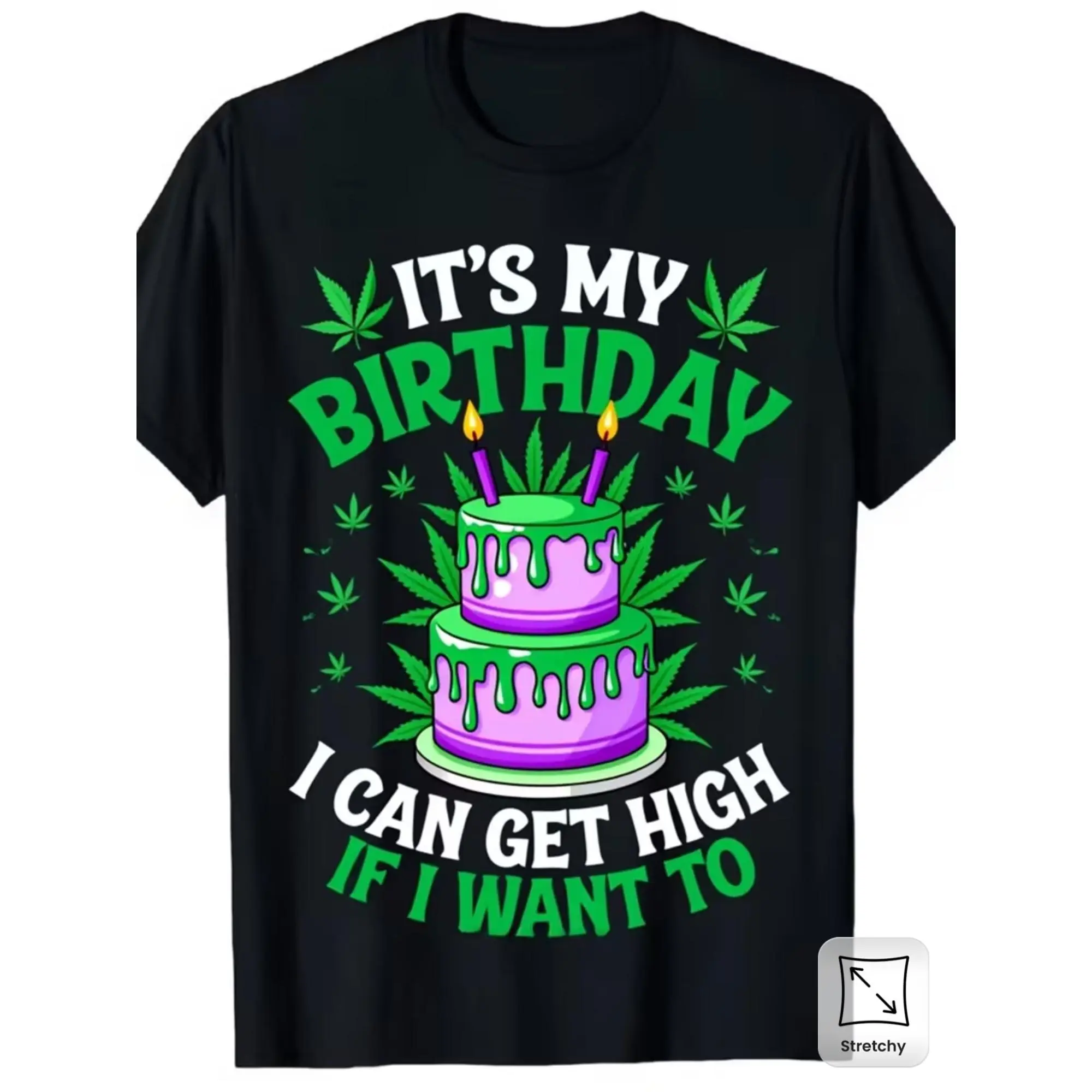 Women's 100% Cotton Short Sleeve Round Neck Tshirt, Fun Botanical-Alphabet Print Birthday Slogan, Regular Fit Stretch Fabric, All-Season Casual Wear, Machine Washable, Plus Sizes Available, Chic