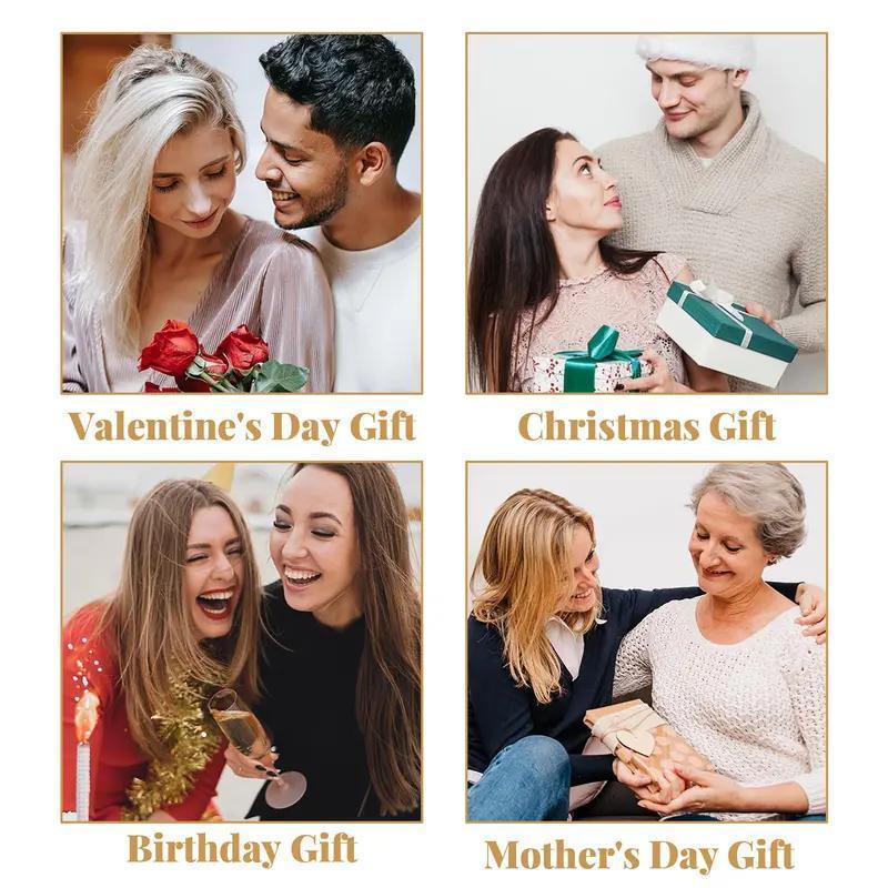 2-Piece Initial Set 26 Alphabet Necklace Fashion Jewelry Perfect for Parties, Birthdays, Anniversary Gifts, Valentine's Day Gift Sets