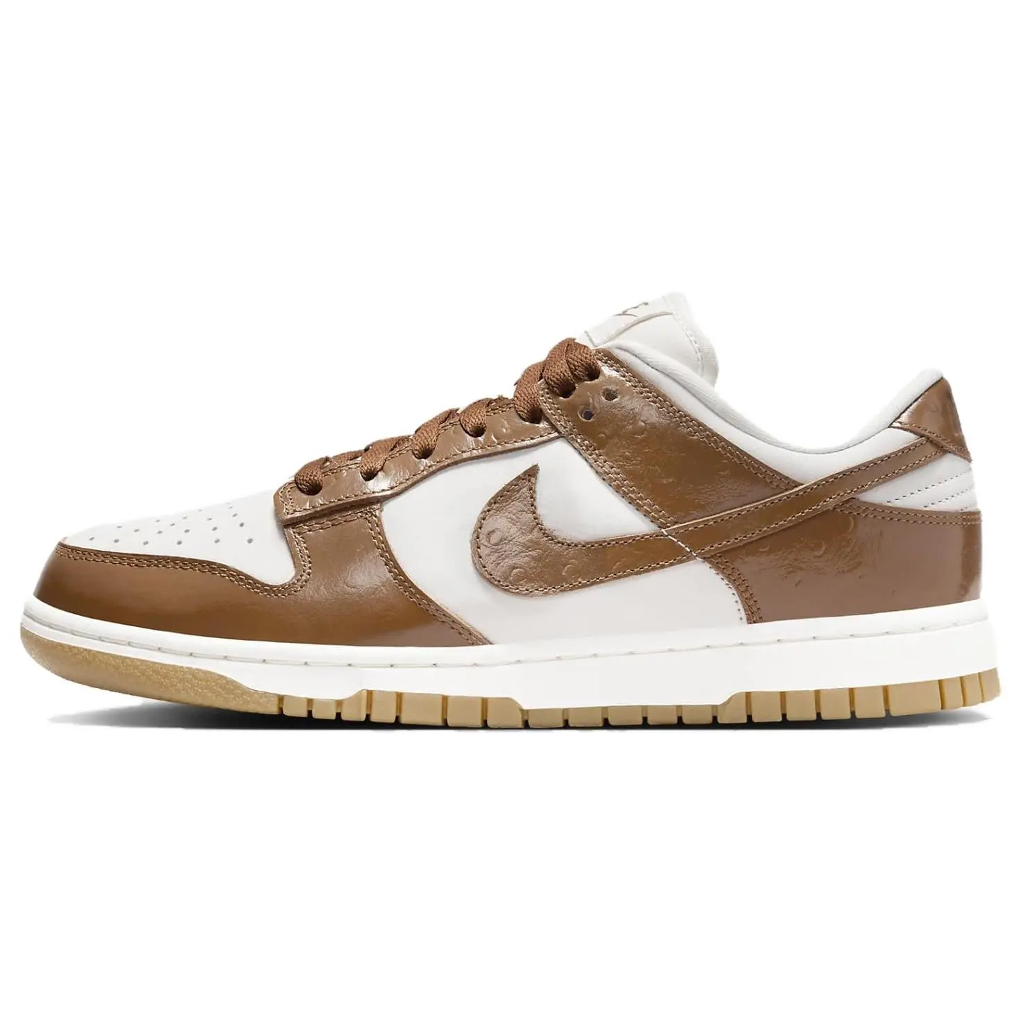 Nike Dunk WMNS Lux Grandma Ale Brown Women's Low-Top Sneakers with Slip-Resistant and Cushioned Comfort Verifiable, with credentials and supporting global authentication