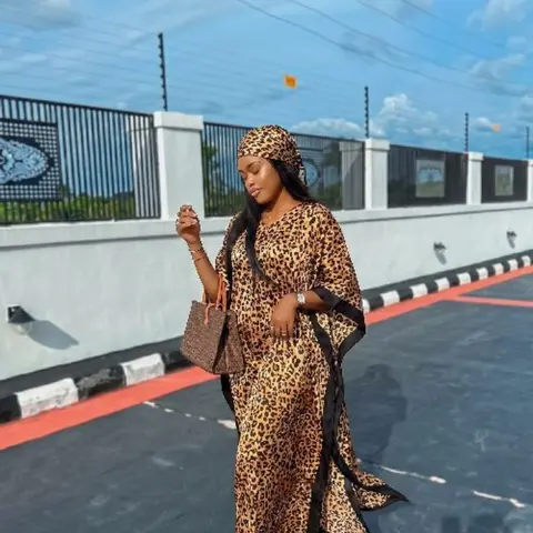 Boho Style Women's Elegant Leopard Print Long Robe Set, Long Dress + Headscarf Scarf Hairband, Daily Beach Vacation Sun Protection Lightweight Wrap