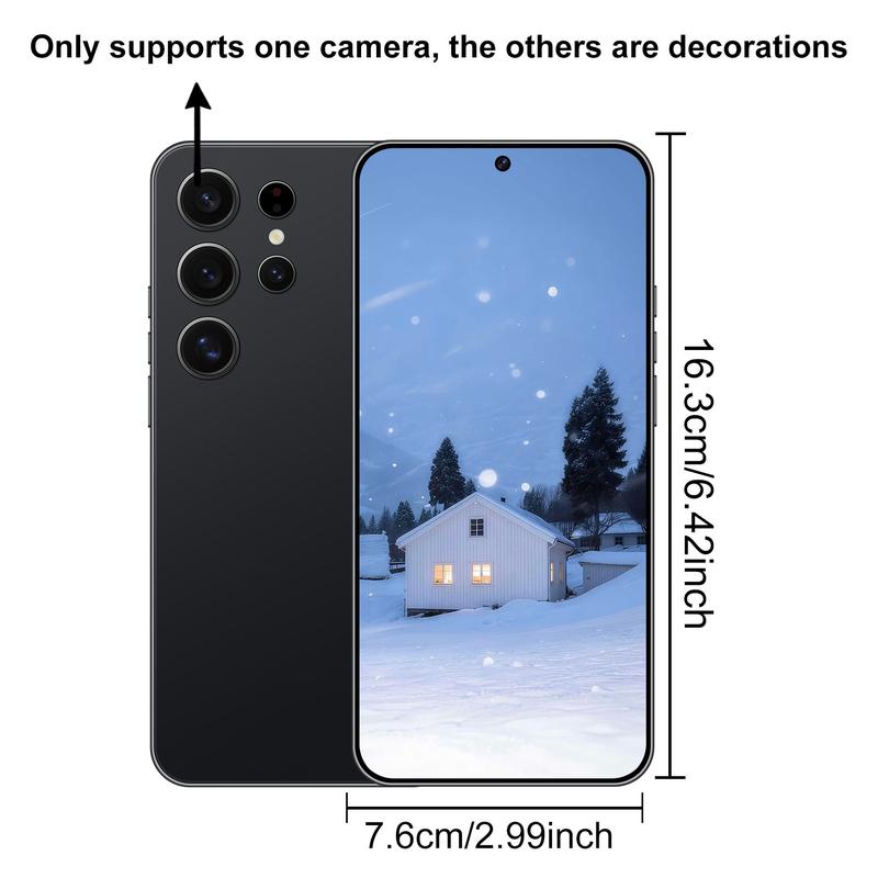 S25 Ultra Unlocked Android Smartphone, 6.56-Inch Screen, Dual Sim Slot, Quad-Core Cpu, 4g Network, 3+64GB RAM, 2850mah Battery, Touch Pen Included