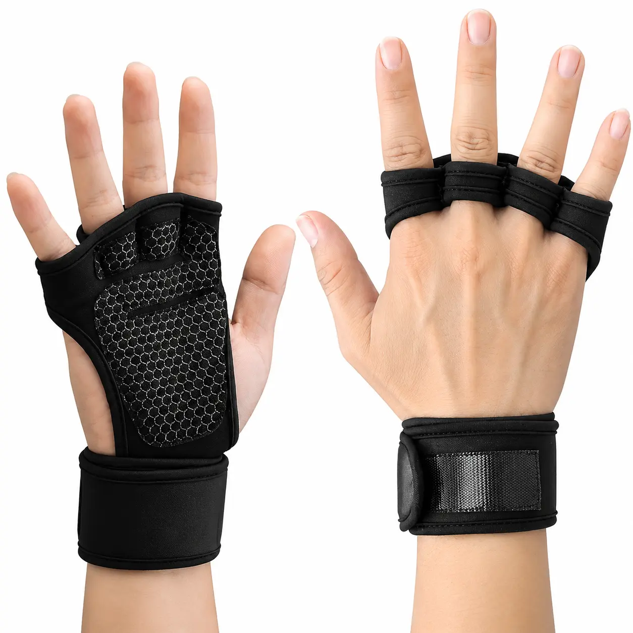 Unisex Durable Breathable Weightlifting Gloves - Reinforced Palms, Non-Slip Silicone Grip Zones, Enhanced Control for Strength Training, Gym Workouts, Unisex Sizing Fits Most Hand Sizes Comfortably