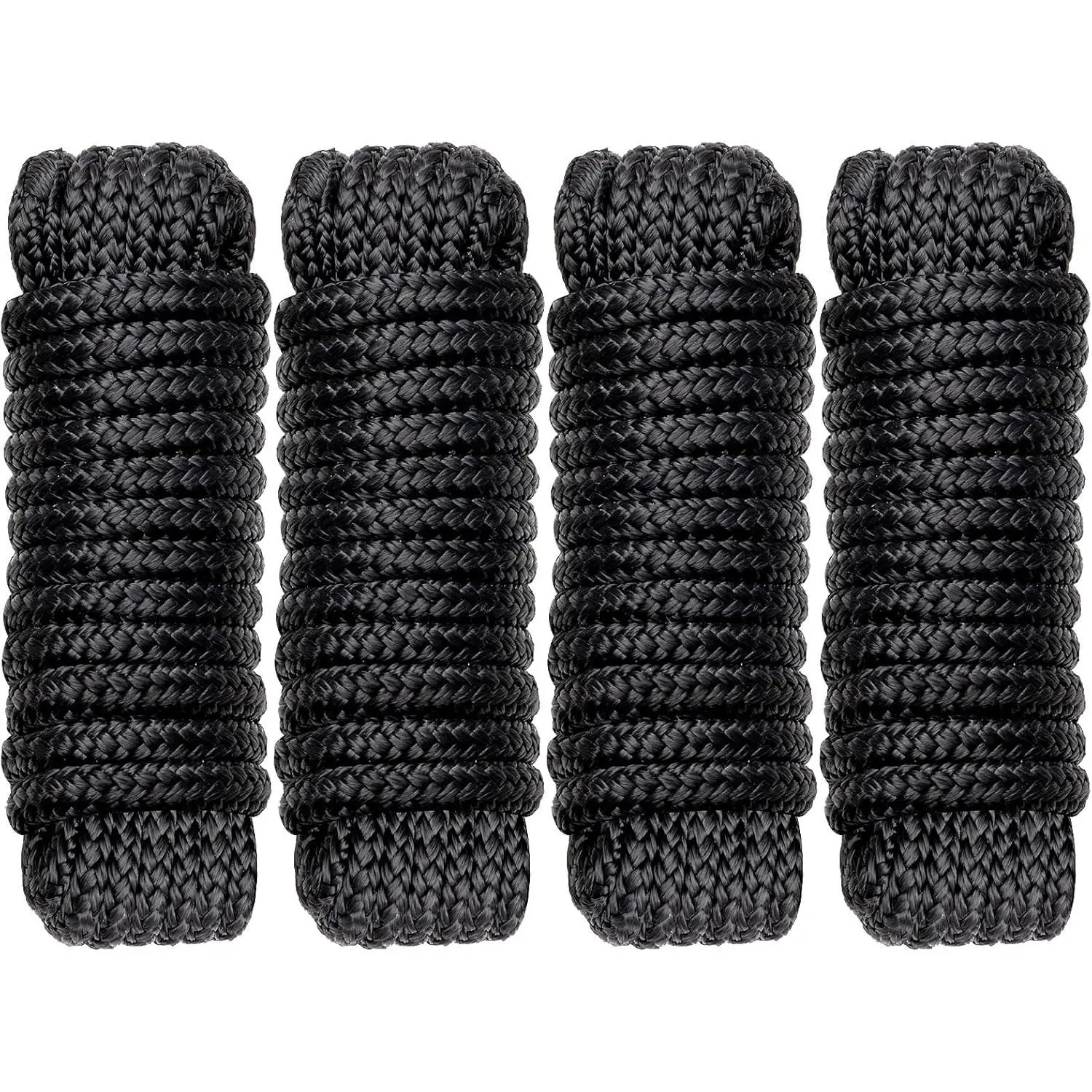 Boat Dock Lines Marine Rope -  with -Spliced  Loop Double Braided Nylon Ropes Bumper Tie Mooring Line for Boats Docking Pontoon Boating Accessories -