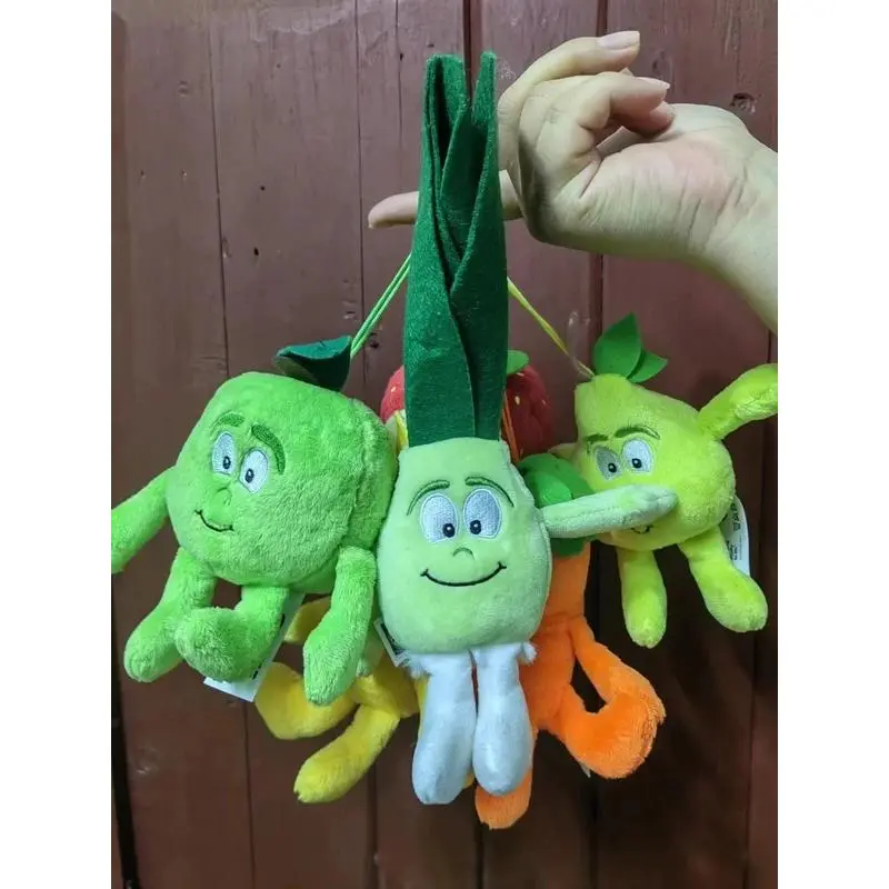 10cm Fruits Vegetables Plush Toy Mini  Strawberry Broccoli Watermelon Garlic Apple   Soft Stuffed  Doll  For Children  Gift