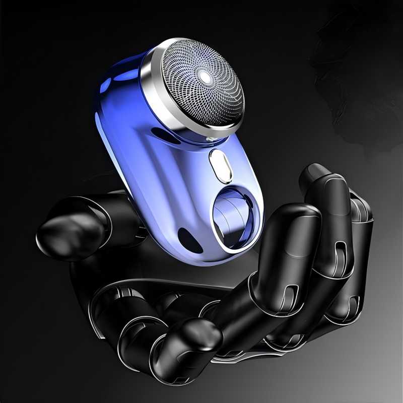 Electric Beard Shaver, Portable Mini Electric Beard Razor With Removable Cutter Head, Washable Beard Trimmer For Men