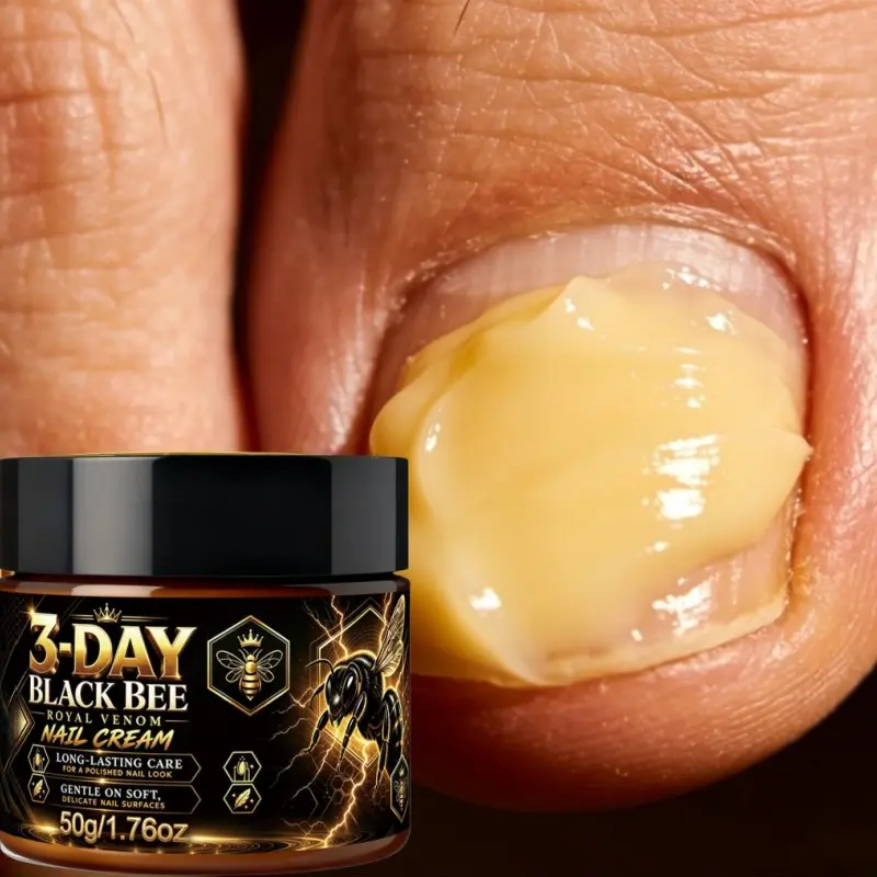 Concentrated Bee Venom Nail Treatment, 95% Bee Venom, 24hr Care for Thickened, Discolored Nails, Rich in Vitamin C & Hyaluronic Acid, Nail Moisturizer