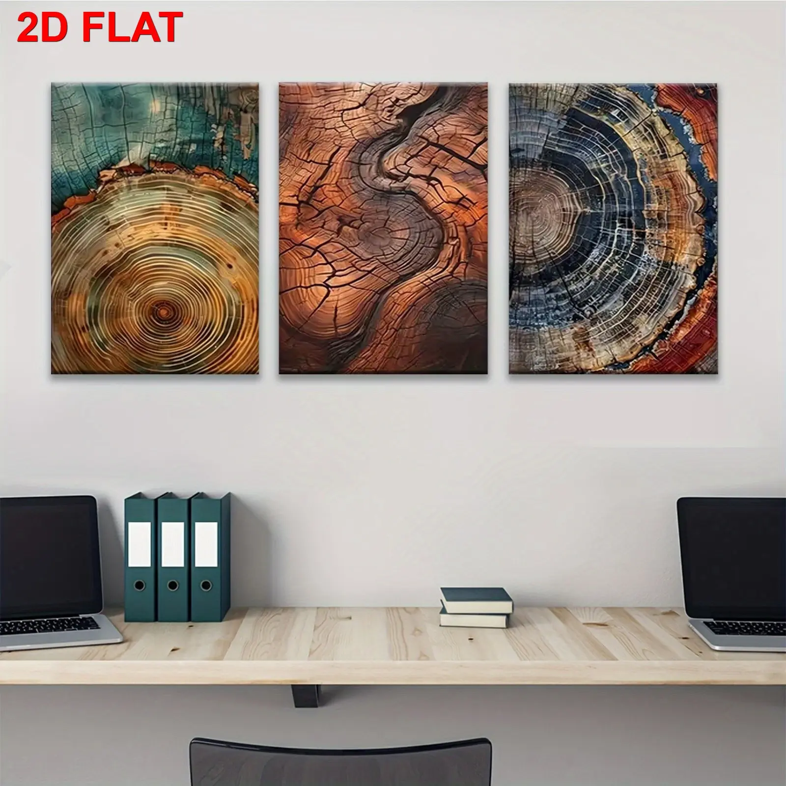 3-piece framed 2D Nordic tree and plant-themed canvas wall art, framed painting, discount promotion, 2D flat design, suitable for Easter, Mother's Day, winter and summer, a luxurious indoor decoration for him/her, bedroom, living room, bathroom, dining ro