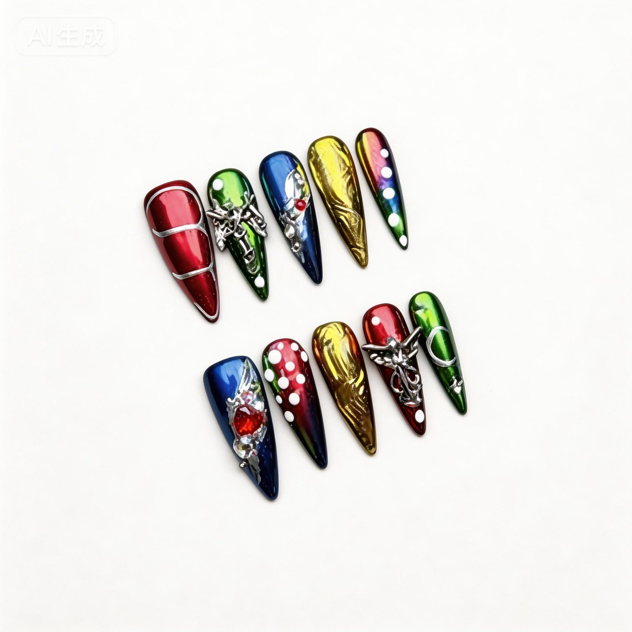 Vintage Cross Press-On Nails, Old Money Aesthetic Handmade Reusable False Nails, Luxury Cross Design Press On Manicure Set Nails for Women, Gothic Cross Nail Art Vintage Cross Press-On Nails, Old Money Aesthetic Handmade Reusable False Nails, Luxury Cross Design Press On Manicure Set Nails for Women, Gothic Cross Nail Art