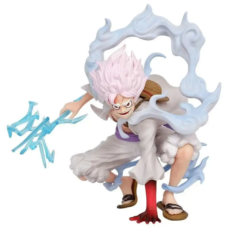9.25 Inch King Kong Statue, Transparent Cloud Lightning Spear Effect, Sun God Collection Figure, Desktop Display Gift, Anime Handmade Model