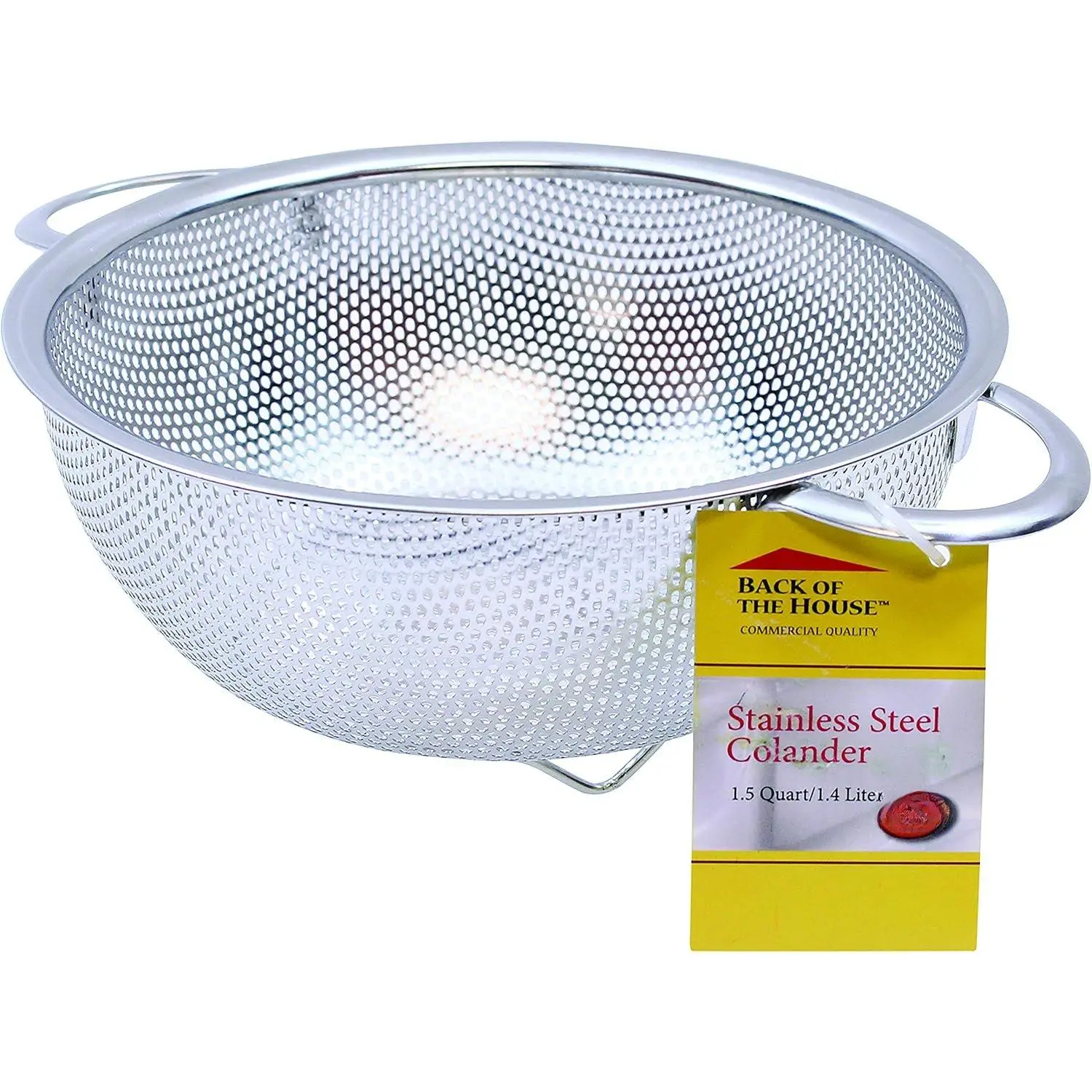 1.5 Quart Colander with Handles, Stainless Steel