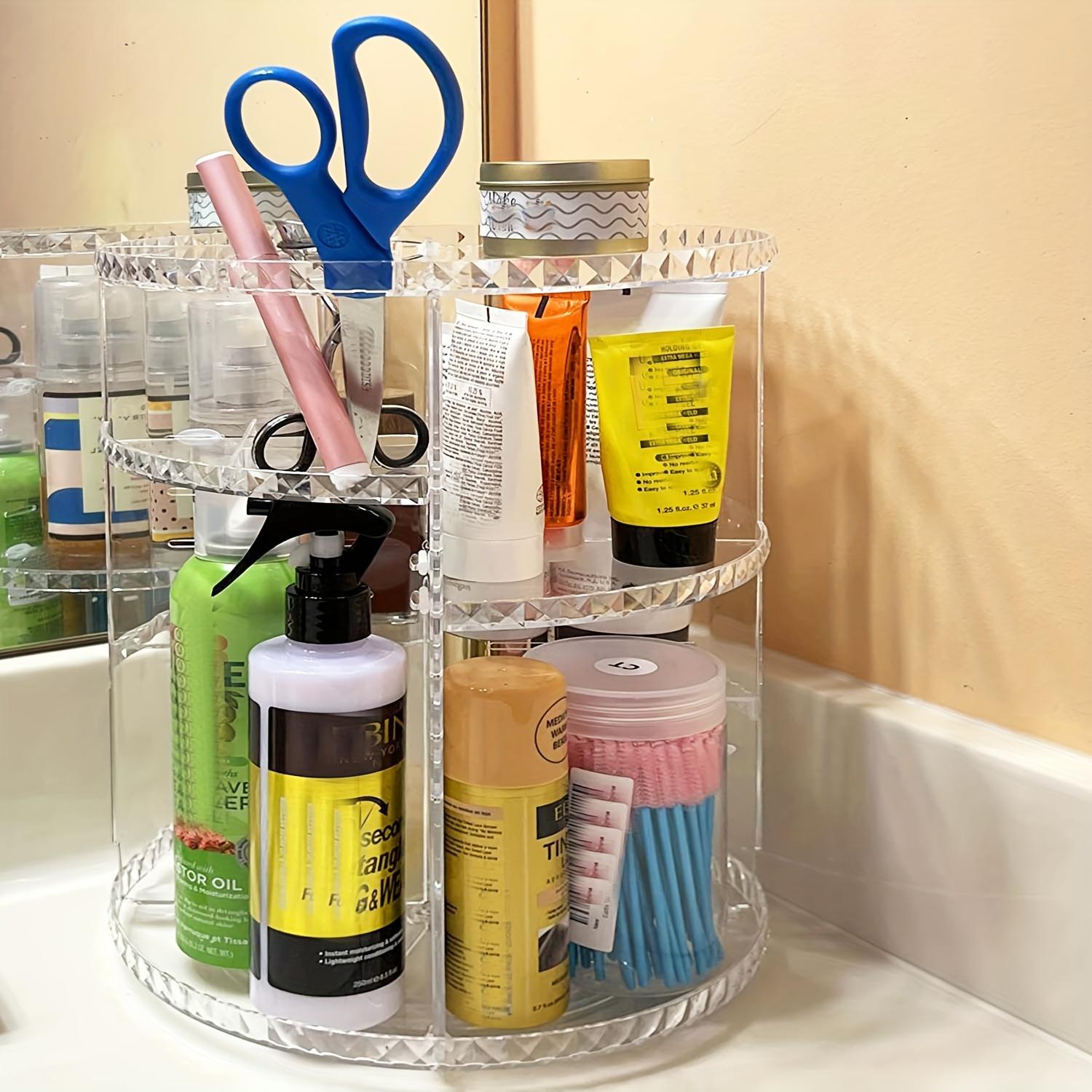360 °   Rotating Makeup Organizer, Multi Layer Clear Large Capacity Spinning Skincare Organizer, Storage Holder for Home Bedroom Bathroom, Home Organizer, Cosmetic Organizer