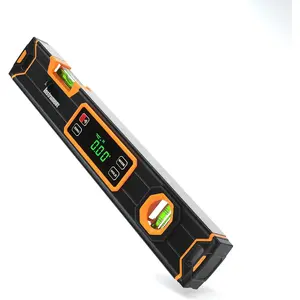 Digital Level 15.7'' with LCD Display, 360? Angle  Digital Torpedo Level, Vertical & Horizontal Spirit Bubble Protractor for Construction Carpenter   Professional