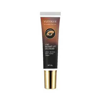 Yuitikue Five-In-One Eye Cream, Caffeine Bee Venom Retinol Turmeric Collagen, Tightening Wrinkle Reduction, Dark Circle Puffiness Improvement