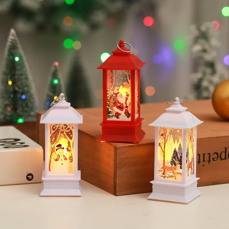 3 Christmas Candlestick Nightlights, Elderly Snowman Decorative Nightlight, Table Decoration, Holiday Ornament, Energy Efficiency G Rating