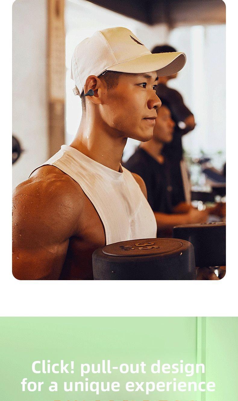 Bone conduction Bluetooth earphones with ultra-long battery life, M9 non-in-ear true wireless noise reduction, comfortable to wear for long periods, high sound quality, and waterproof