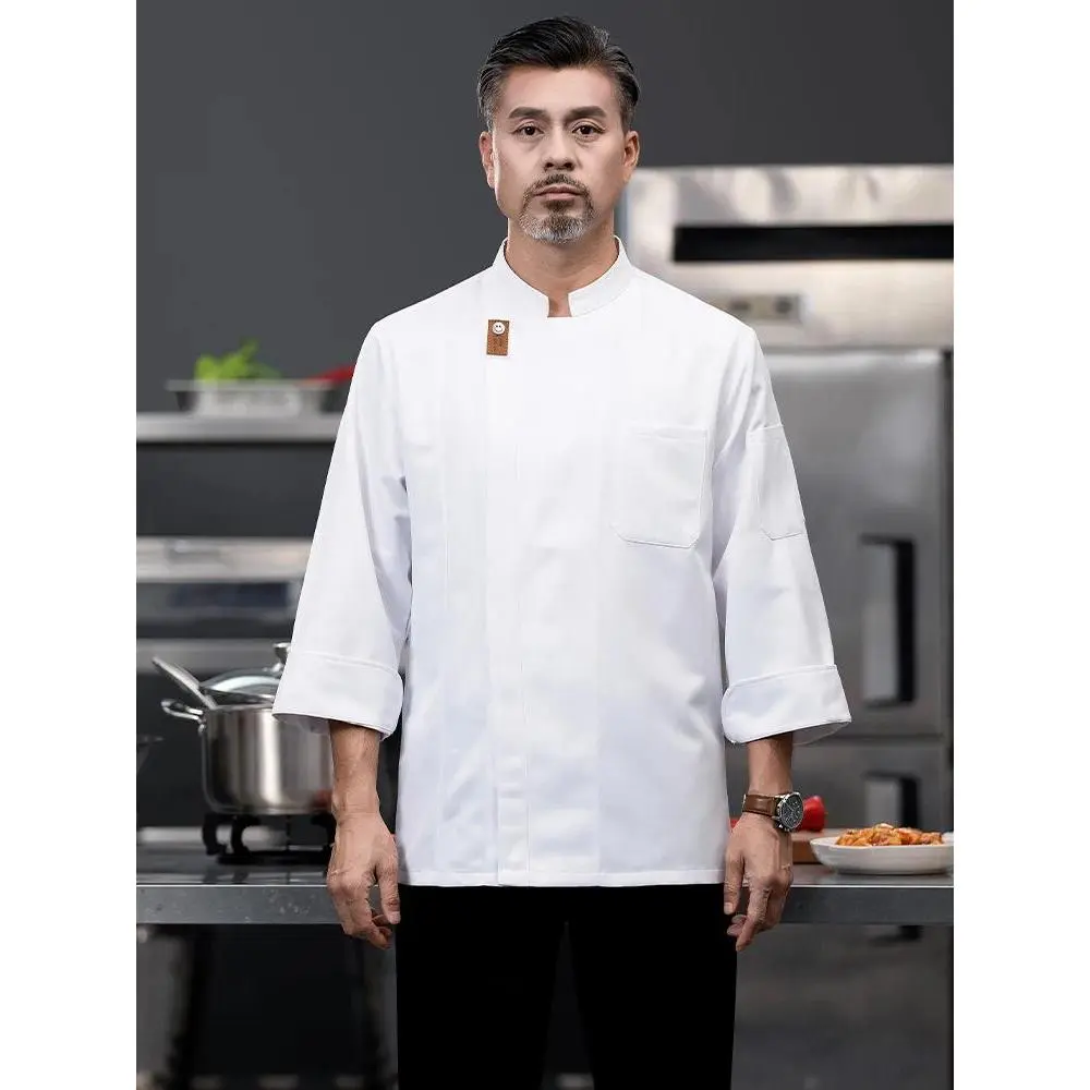 Hotel Canteen Back Kitchen Cooking Uniform Men Women Chef's Work Clothes Food service Cook Jackets Bakery Cafe Waiter Work Coat
