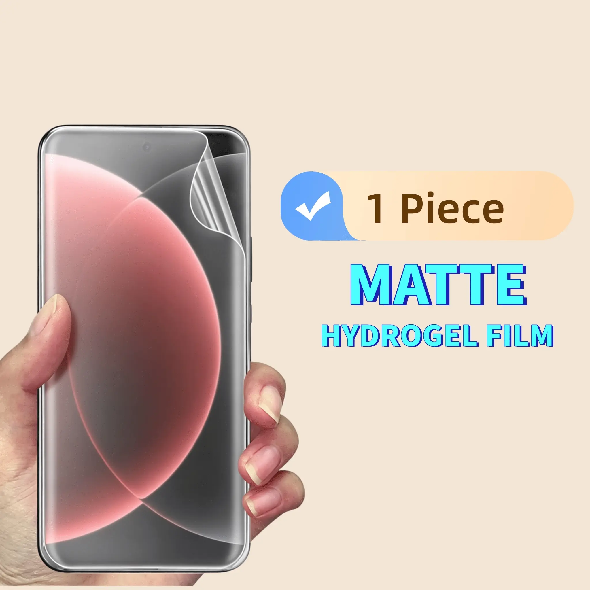 1 Piece Anti-Fingerprint Matte Hydrogel Film Suitable For Xiaomi 15 15Pro 15SPro 15Ultra, Anti-Glare Transparent Soft TPU Screen Protector, Fingerprint Unlock, Self-Healing, Ultra-Thin