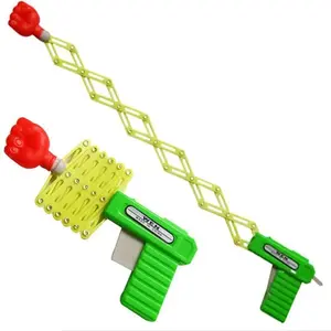 Retractable Fist Shooter Trick Toy Gun Funny Prank Toys Plastic Festival Gift for Fun Classic Elastic Telescopic Fist