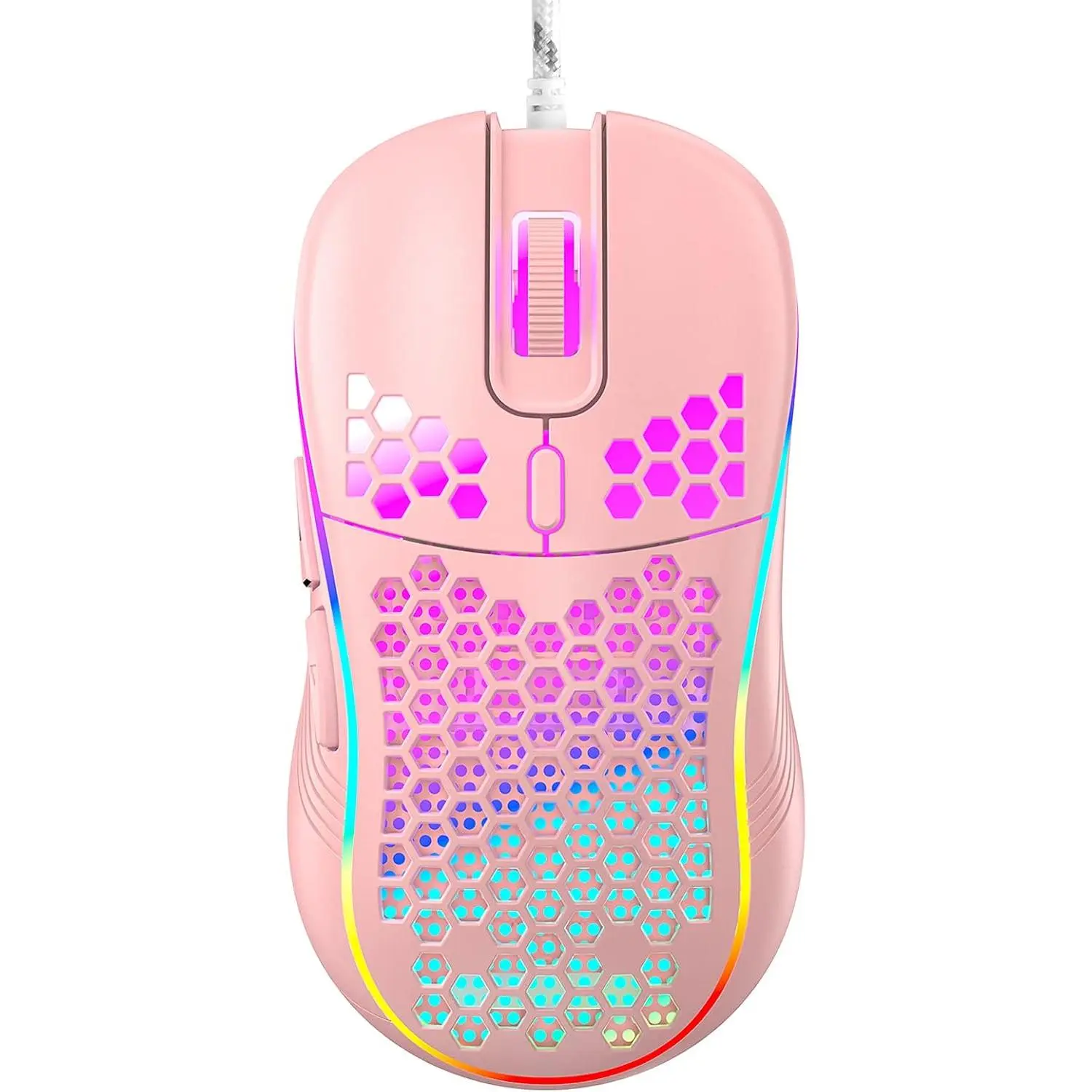 Wired Gaming  with RGB /Off , 7200 Adjustable DPI,  Lightweight Design &  Sensor for PC/ Gamers ()