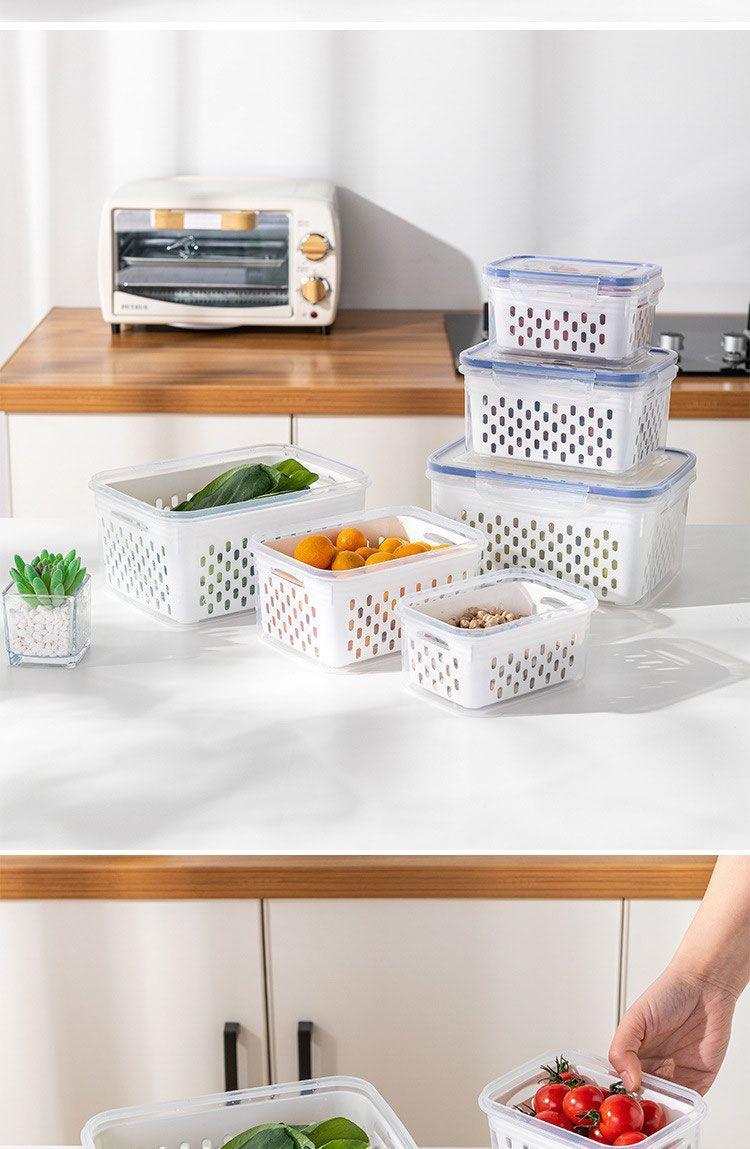 "Kitchen Organization TikTok Made Me Buy It |   Stackable Drainable Produce Bins"
