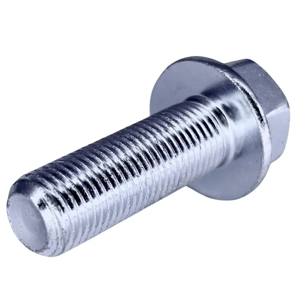Carbon Steel M12-1.25 x 35mm ISO Grade 10.9 Fully Threaded Hex Head Flange Bolt - JIS B1189, for High-Torque Jobs, Millimeters Hardware, 1pc Single Bolt