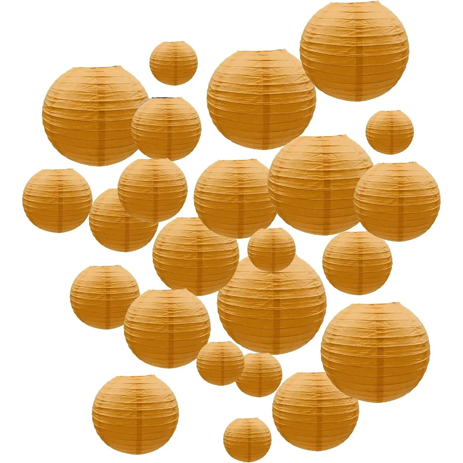 Paper Lanterns, 24 Pack, 6-12 Inch,  Sky Blue  Decor