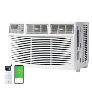 8000 BTU Window Air Conditioner – Energy Efficient, Quiet AC Unit, Smart Wi-Fi App, 3-in-1 Cooling/Fan/Dehumidifier, 3 Fan Speeds, Timer, Remote, Cools Up to 350 Sq.Ft for Home or Office