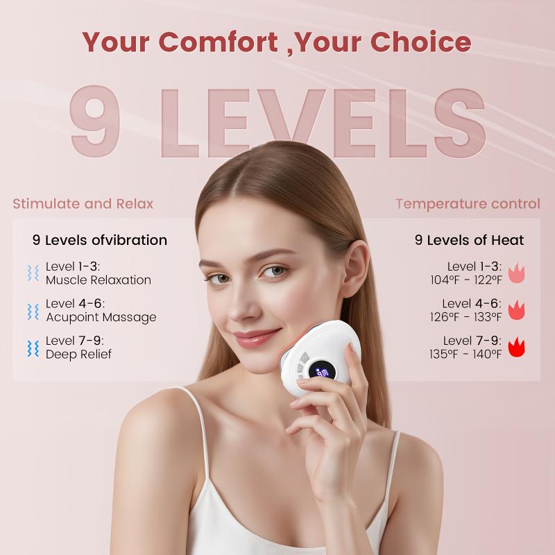 Electric Gua Sha Facial Sculpting, 9Speeds for Vibration And Another 9Speeds for The Heat