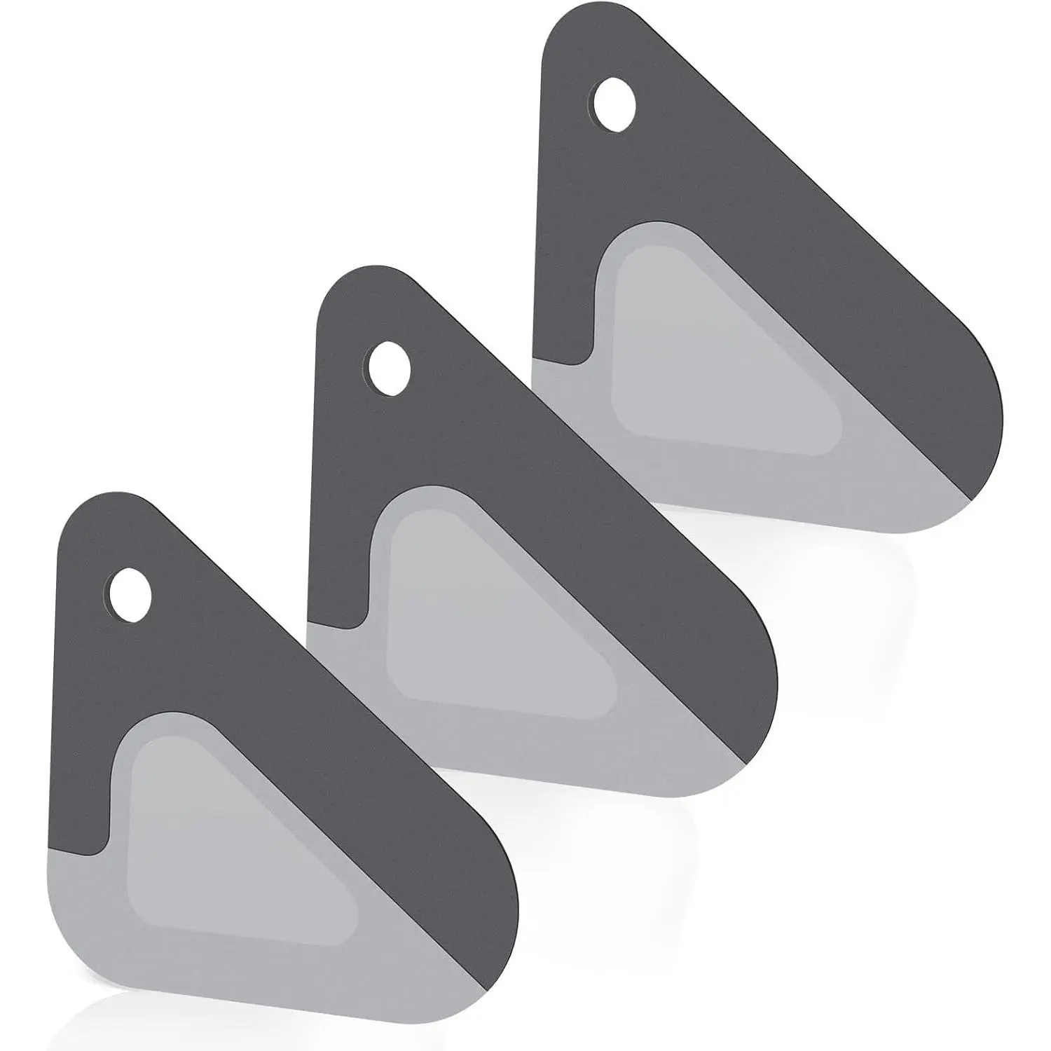 2-in-1 Food Scraper for Cast Iron Skillets, Cookware, Pans and Pots | Nylon and Silicone Kitchen Scraper Tools, Heat Resistant to 140℉, 3 Pack