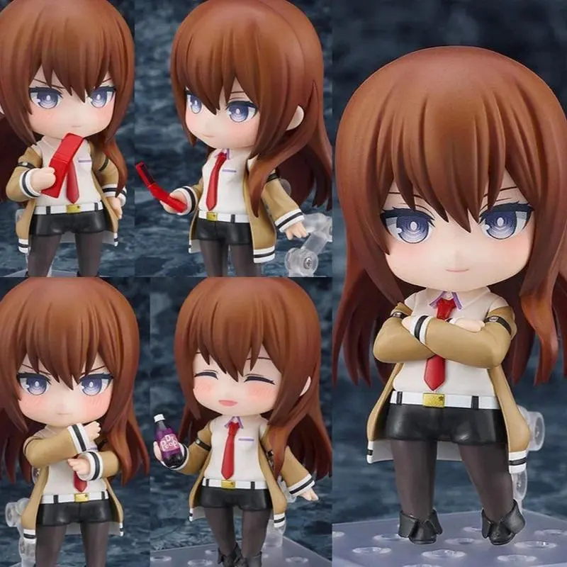 2026 hot item10CM Steins Gate Kawaii Kurisu Makise Nendoroid Doll Q Version Anime Articulated Action Figure Model Kit Collectible Toys Gift Popular toys