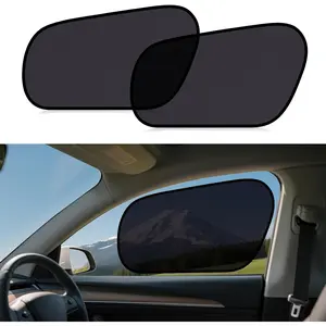 Model Y Window Shades for Front Window Sun Shade Semi Transparent Static Cling | Custom Fit 2020-2024 | 95% UV & Heat Block |  Protection | No Adhesive, Tool-Free Install