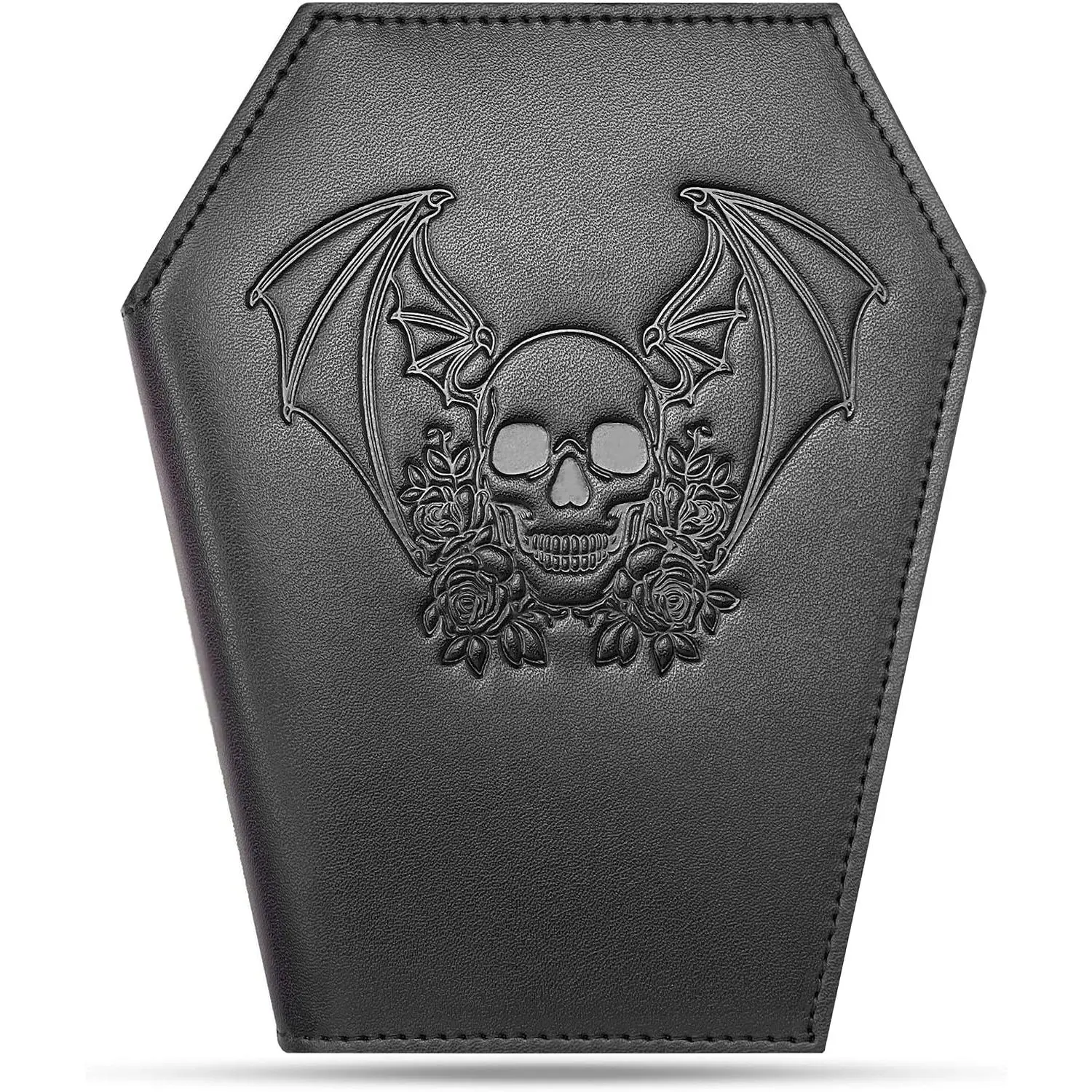 Coffin Wallet – Spooky Gothic Wallet – Slim  Wallet for Women and Men – Witchy Goth accessory