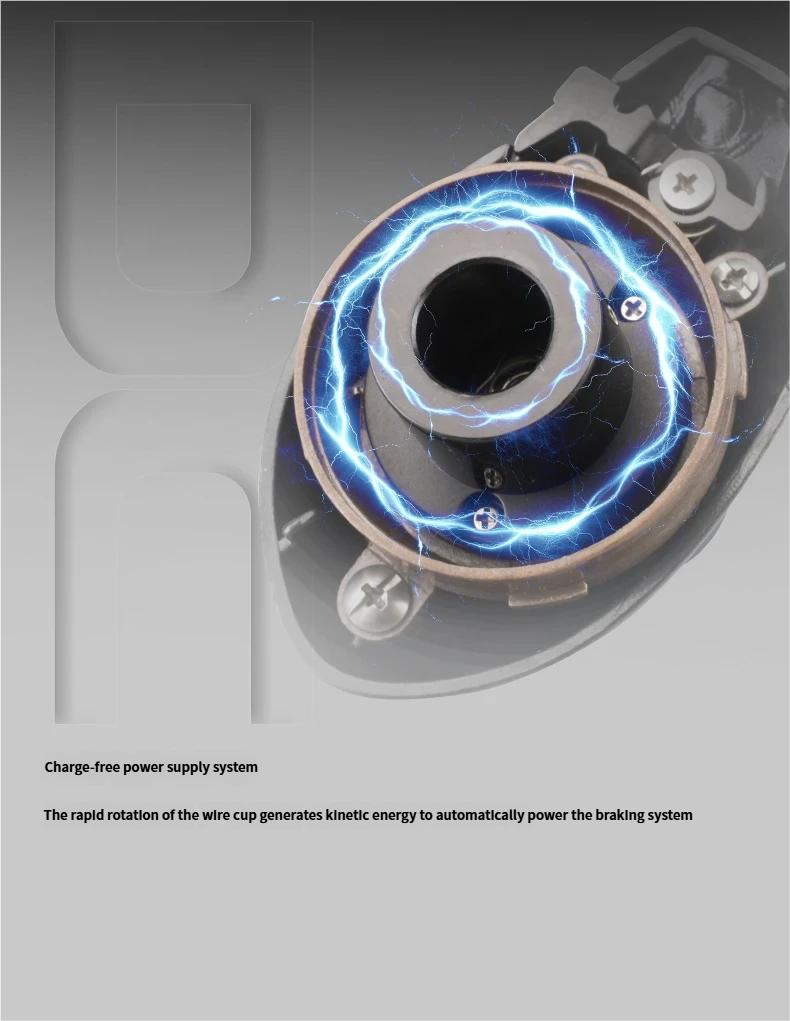 Xiongwang Yuri DC Baitcasting Reel, Intelligent Electronic Brake Fishing Reel, Lightweight Carbon Long Casting Reel for Bass Fishing