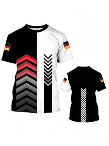 Men's Football T-Shirt, Germany Fan Essential, German Flag Design, Quick-Dry Breathable Fabric, Ideal for Soccer Training, Special Offer
