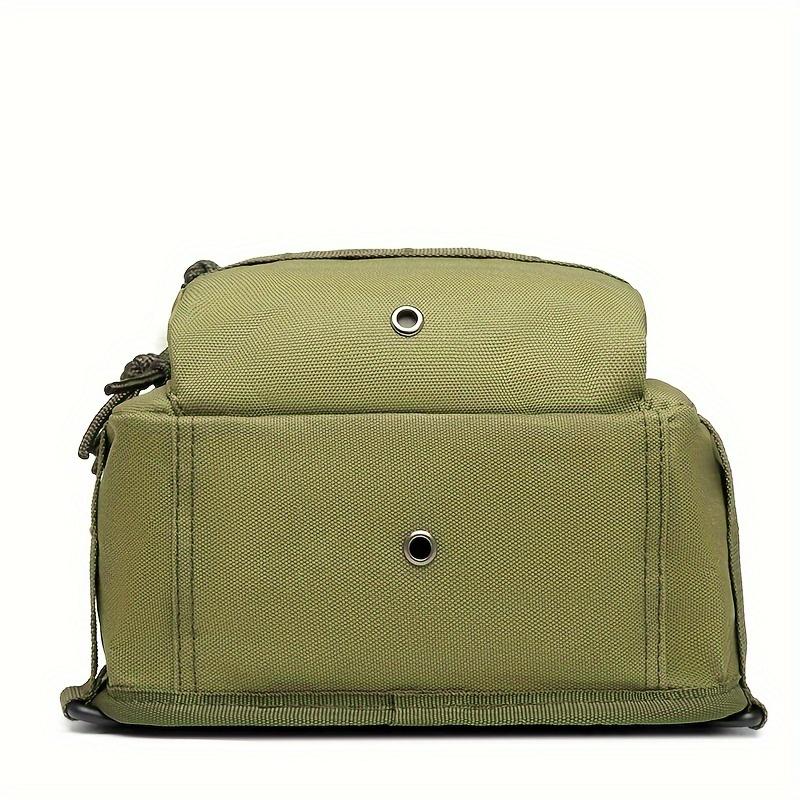 Multi-functional tactical chest pack - Adjustable shoulder straps, durable, zipper closure, breathable Oxford cloth material - Green outdoor sports crossbody bag, Molle, EDC chest pack, for hunting, fishing, camping - New Year's party, Christmas gift