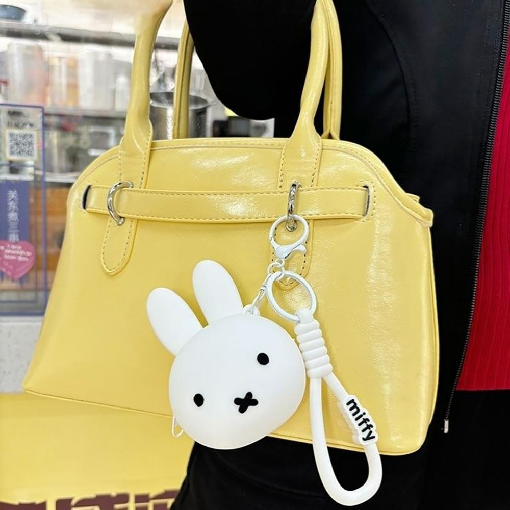 Kawaii Miffy Boris Cute Coin Purse Cartoon Rabbit Soft Silicone Mini Multifunctional Storage Bag Decoration Pendant Girl Gift