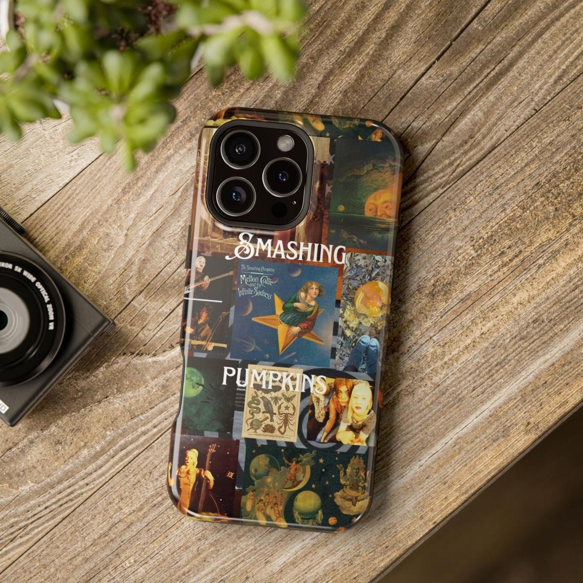 S-Smashing P-Pumpkins Phone Case 30th Anniversary – Mellon Collie, Siamese Dream & Adore Retro 90s Rock Album Art Cover Phone Case for iPhone ProMax Plus Air & SamsungS25 S24 S23 S22 Ultra, Unique gift options