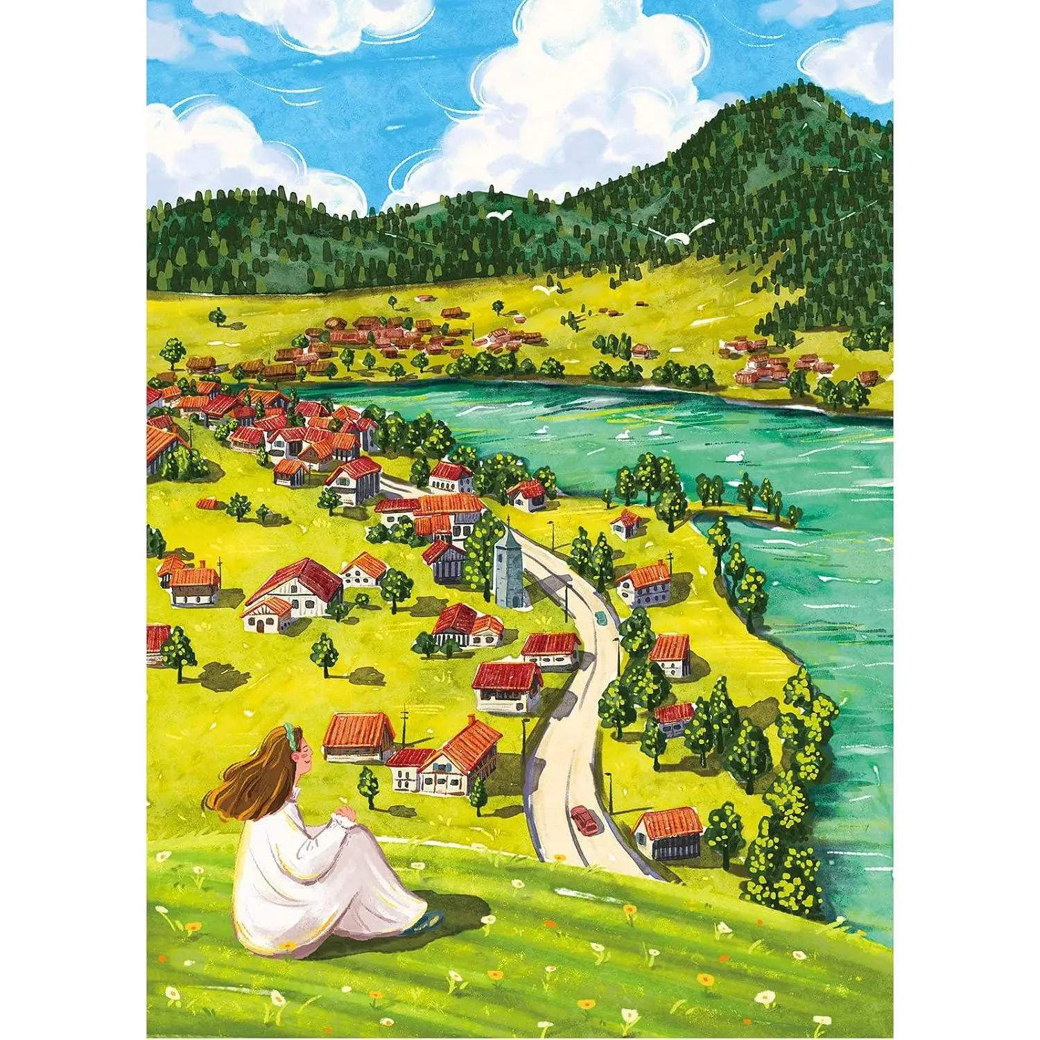 Puzzles for Adults 1000 Pieces, Jigsaw Puzzle for Adults, Fun Challenging Puzzle, Mountain Top Calm Puzzles Game, Interlock Perfectly No Dust, Gifts for Easter Mothers Day