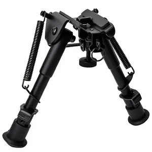 6-9 Inch Picatinny Bipod Tactical Adjustable Spring Return, Includes Picatinny Adapter, Ideal for Shooting Accessories, Durable Design