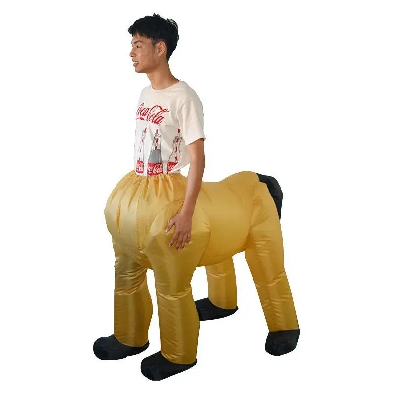 Halloween Inflated Garment Of Black Centaur Cos New Half Body Horse Inflatable Dress Party Ball Horse Cosplay Costume Props