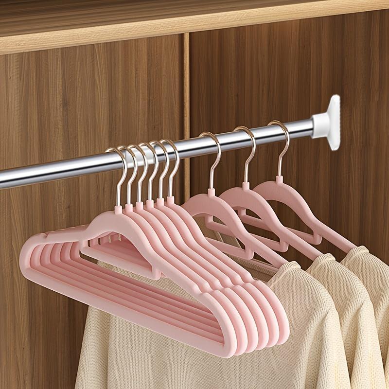 Telescopic Metal Closet Rod, 1 Count Plastic Clothes Drying Rack, Durable Punch-free Curtains Rack, Multi-purpose Hanging Rack for Living Room, Laundry, Balcony, Durable Sturdy Rack