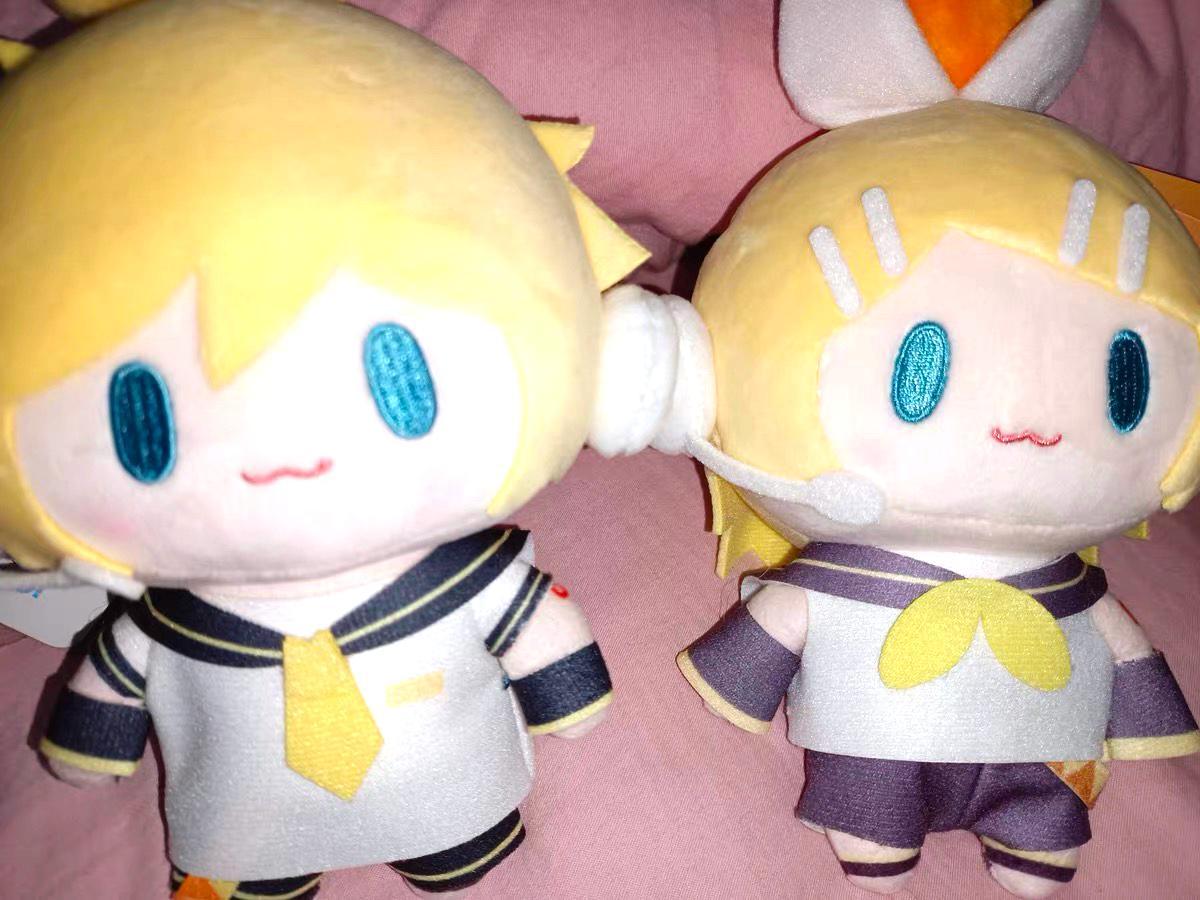 Hatsune Miku Plush Doll Toys Kagamine Len Rin Backpack Keychain Cute Stuffed Dolls Collection Model Ornament Toy Girls Gift