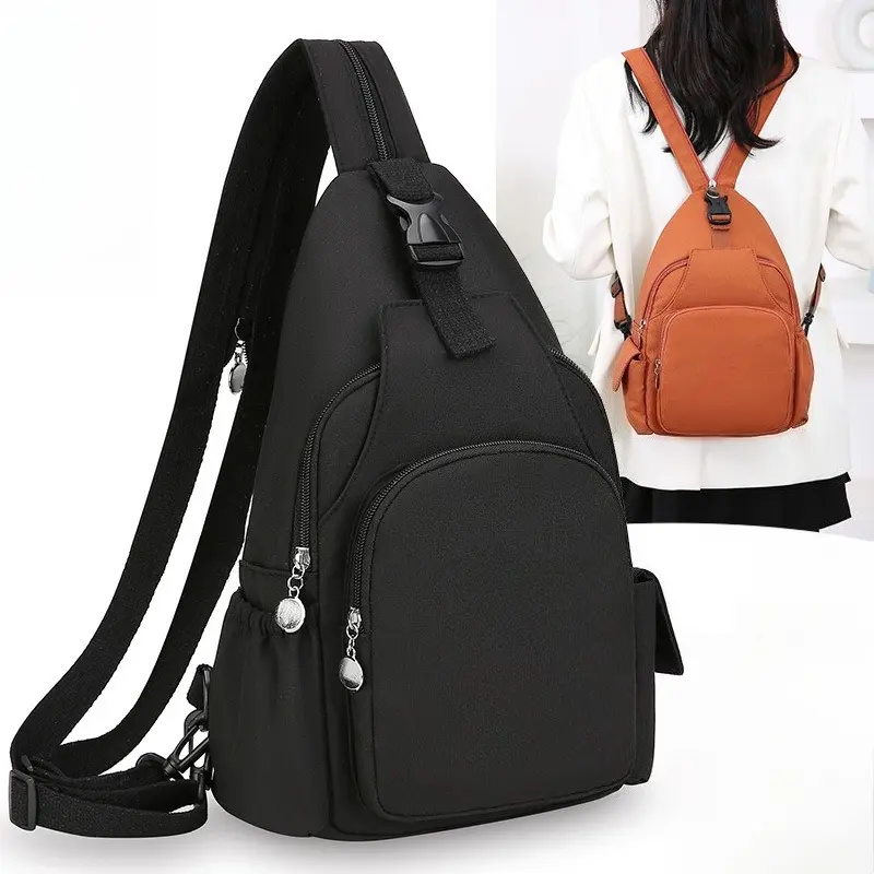 Women's New Trendy Multi-Functional Water Resistant Chest Bag, Casual Convertible Sling Backpack for Daily Commute, Shopping, Weekend Trips and Outdoor Outings,Adjustable Comfort Strap, Secure Zipper Closure, Stylish All-Match Daily Carry Pouch