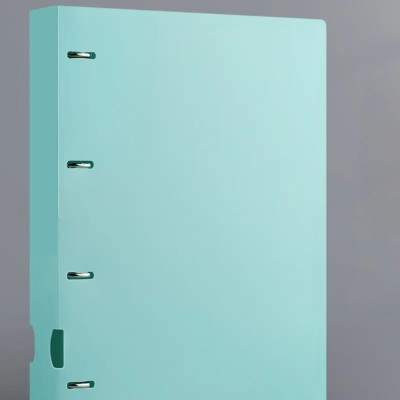 A4 Four-Hole Binder, PP Waterproof File Organizer, Portfolio Binder, 80mm Hole Spacing, Durable Document Storage Solution, Ideal for Office & Home Use