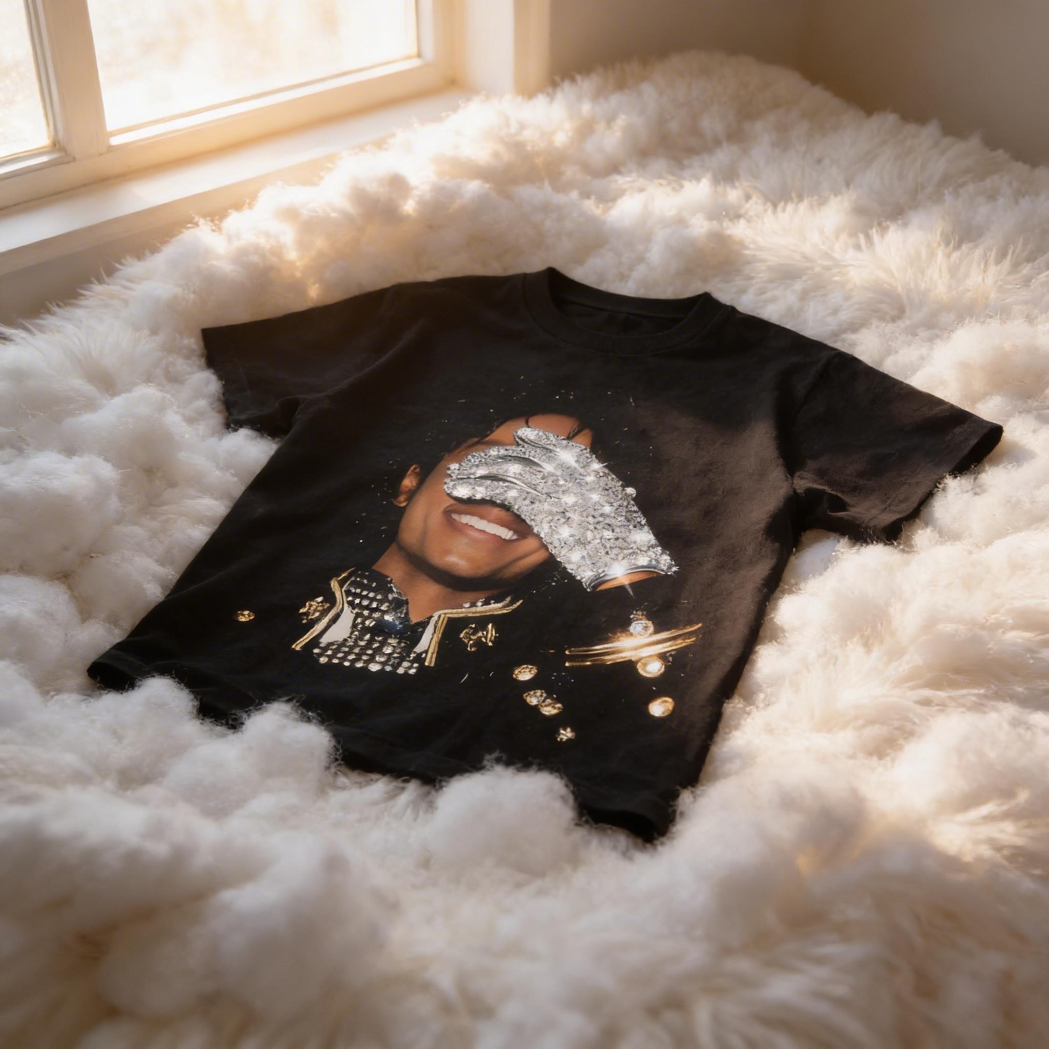 MJ Michael Jackson Graphic  Unisex T Shirt Y2K O Neck Short Sleeve Hip Hop Streetwear Fashion Fan Gift